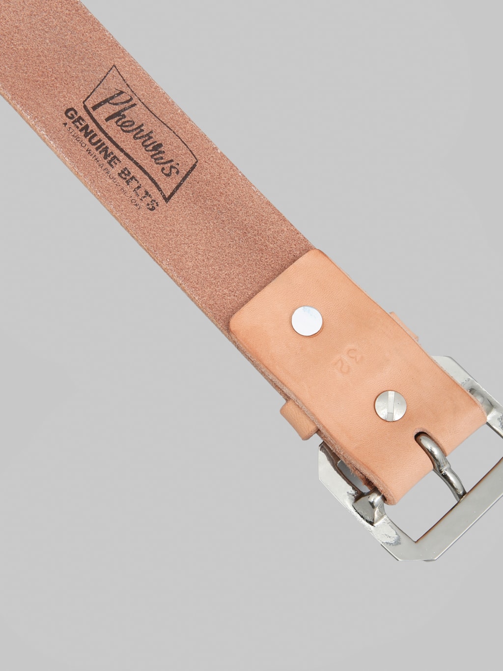 Pherrow's PLB1-B Belt Natural - Redcast Heritage Co.