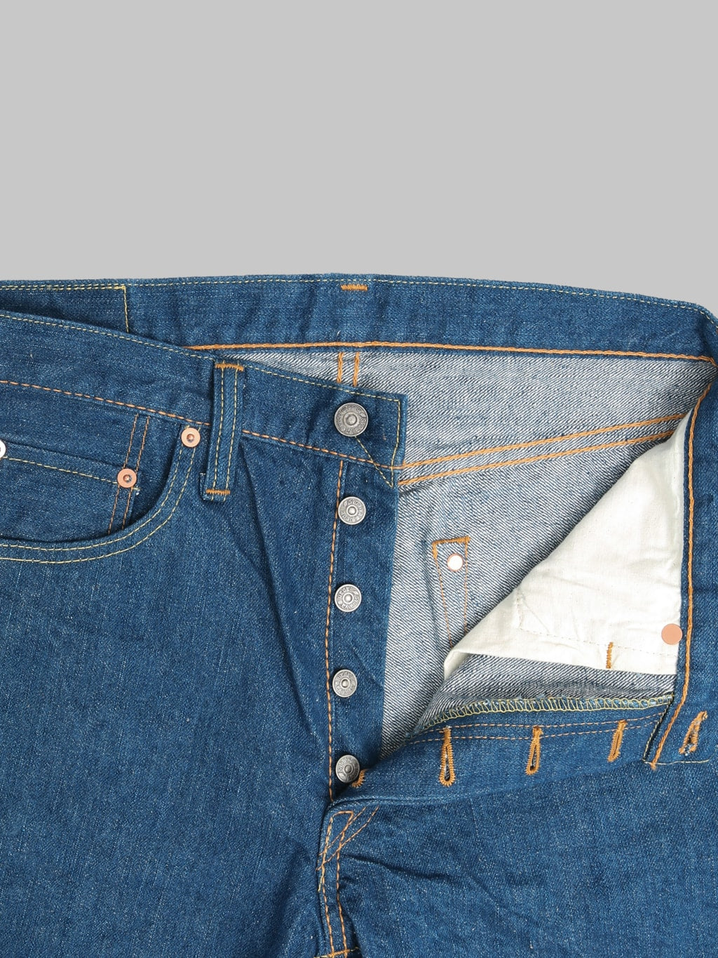 Pure Blue Japan GRE-003 "Greencast Indigo" 14oz Regular Straight Jeans - Redcast Heritage Co.