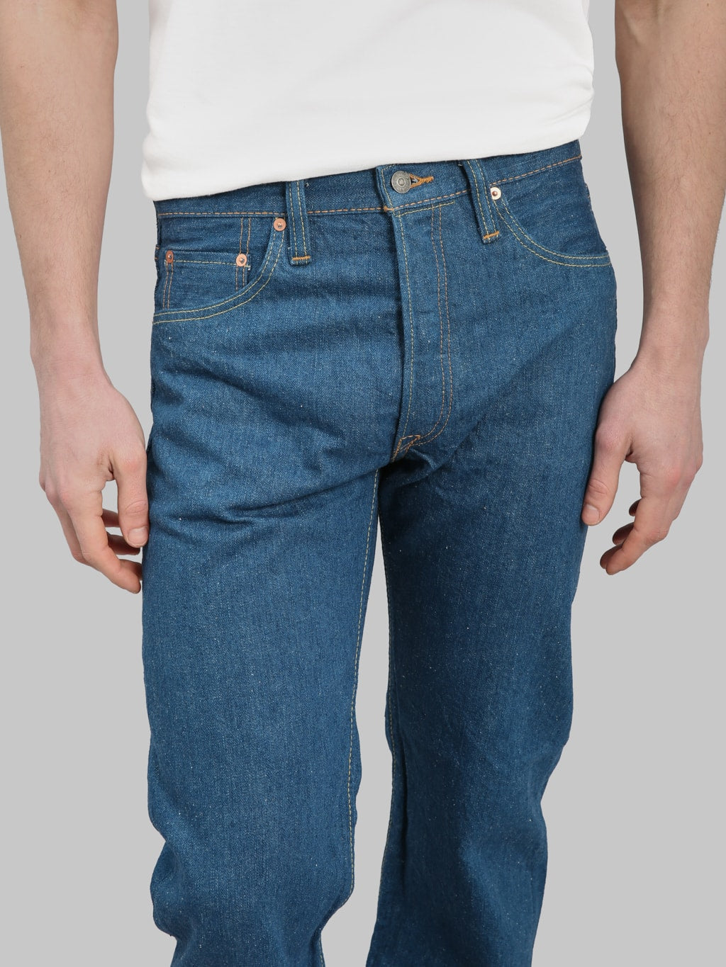 Pure Blue Japan GRE-003 "Greencast Indigo" 14oz Regular Straight Jeans - Redcast Heritage Co.