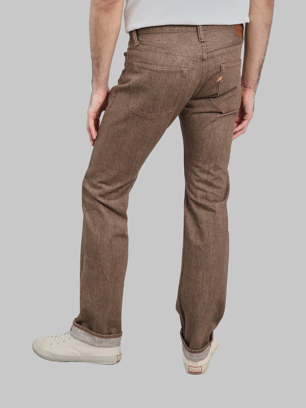 Pure Blue Japan BR-14oz-005 "Sulfur Brown" 14oz Slim Straight Jeans - Redcast Heritage Co.