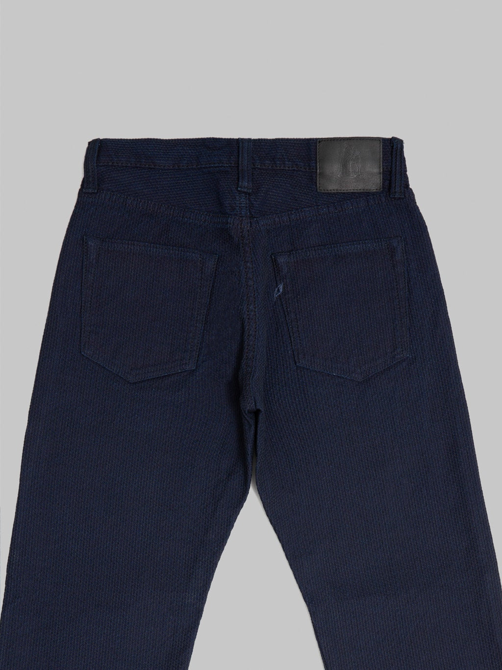 Pure Blue Japan 1178-ID Indigo x Black Sashiko Regular Straight Jeans