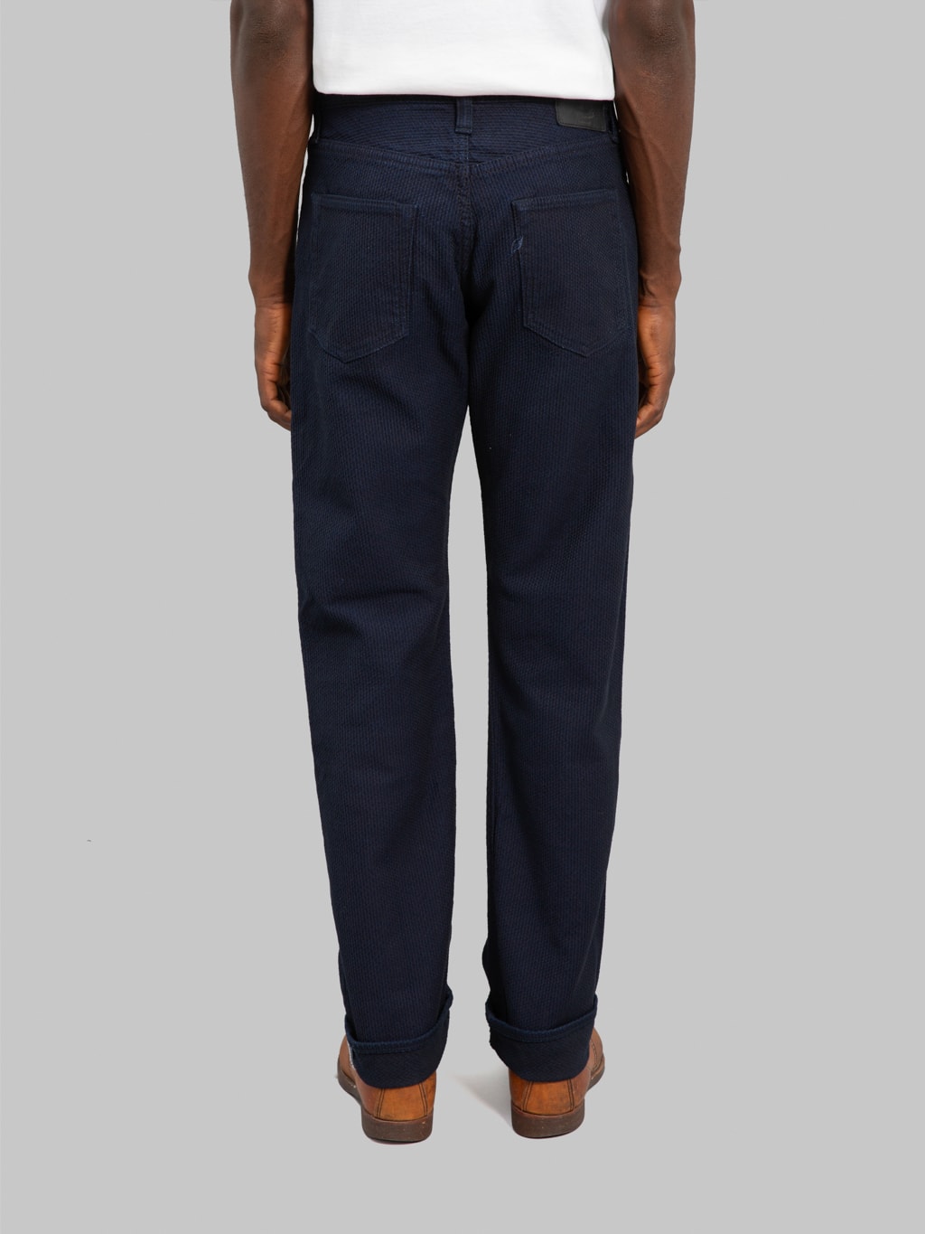 Pure Blue Japan 1178-ID Indigo x Black Sashiko Regular Straight Jeans