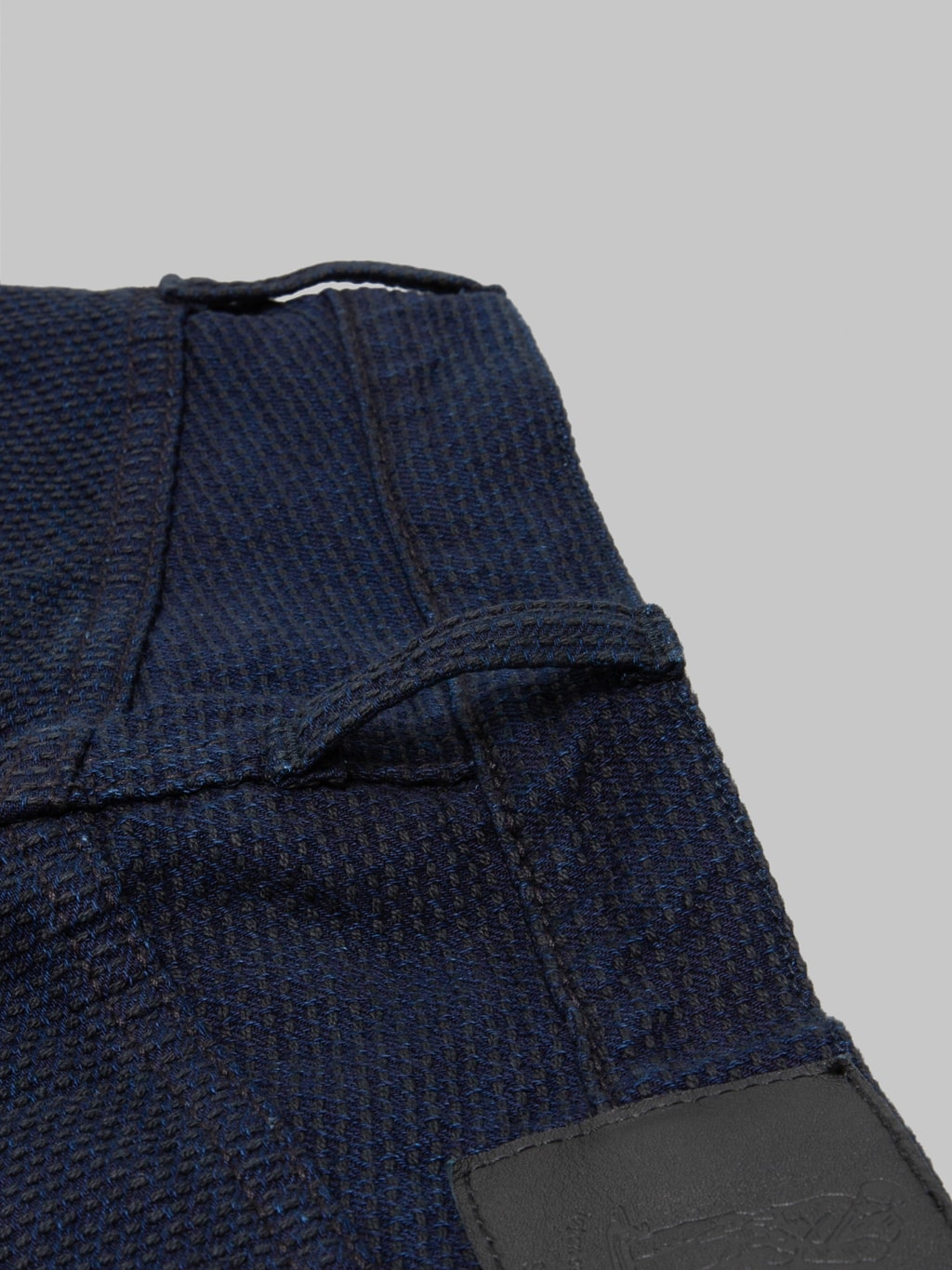 Pure Blue Japan 1178-ID Indigo x Black Sashiko Regular Straight Jeans