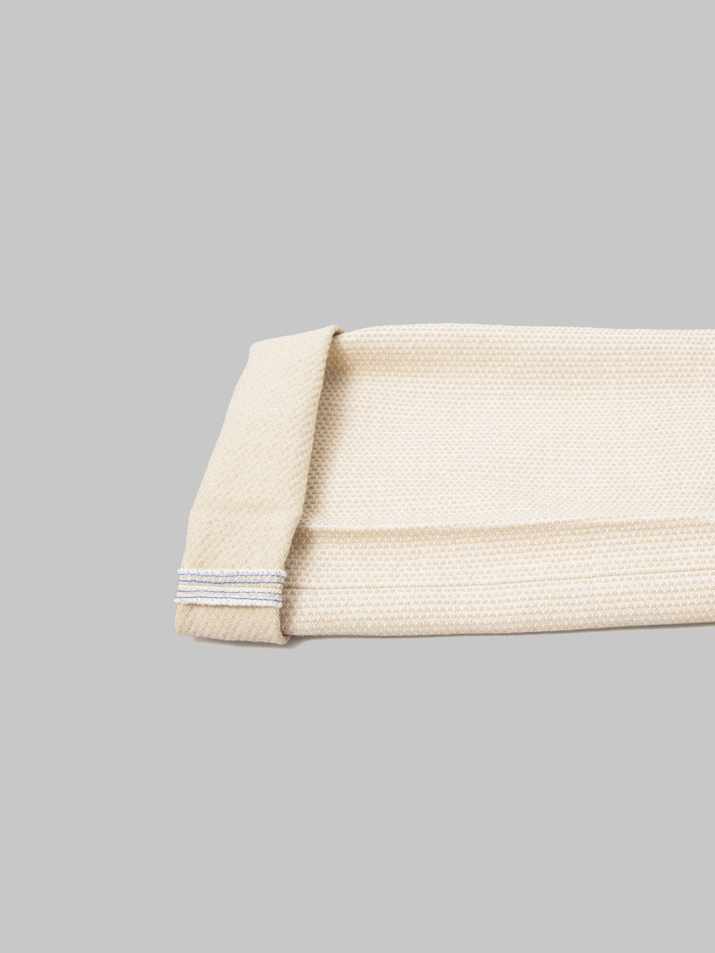 Pure Blue Japan 1178-IV Ivory x Beige Sashiko Regular Straight Jeans