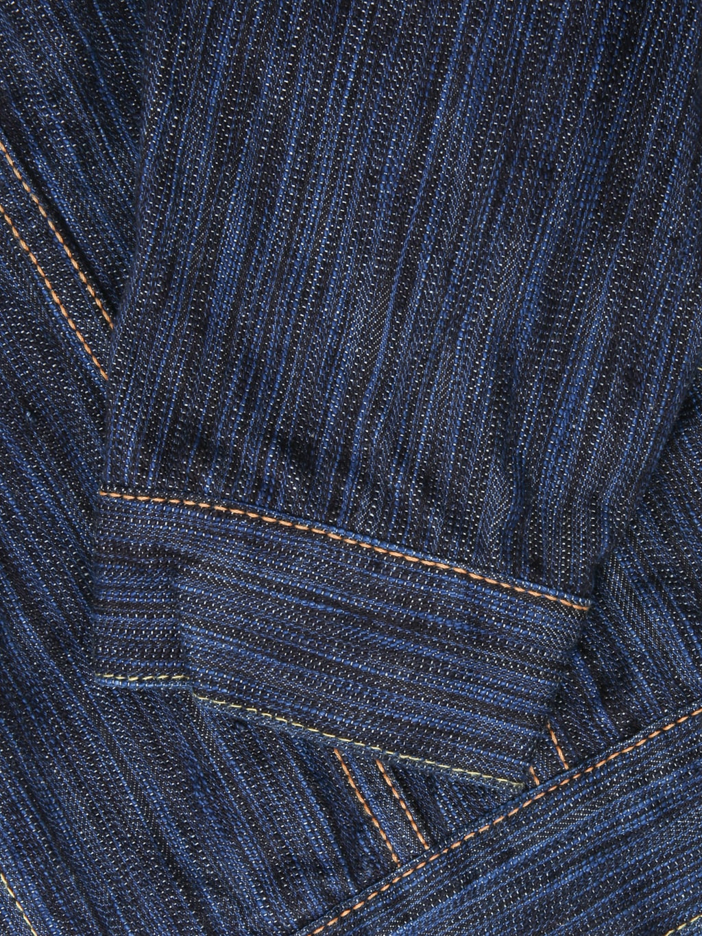 Pure Blue Japan 6226 Waterfall Type 3 Jacket Dark Indigo cuff closeup