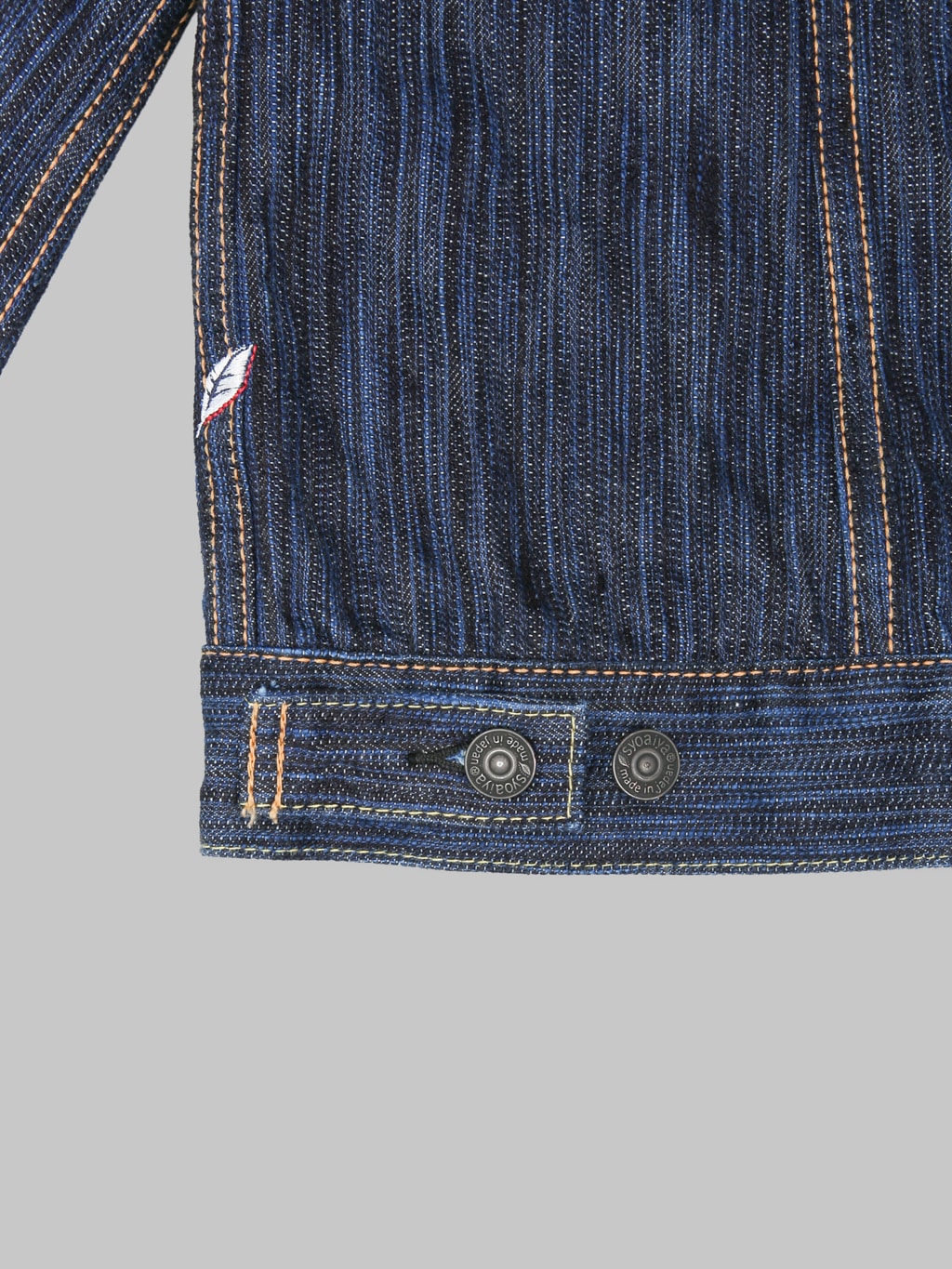 Pure Blue Japan 6226 Waterfall Type 3 Jacket Dark Indigo custom buttons