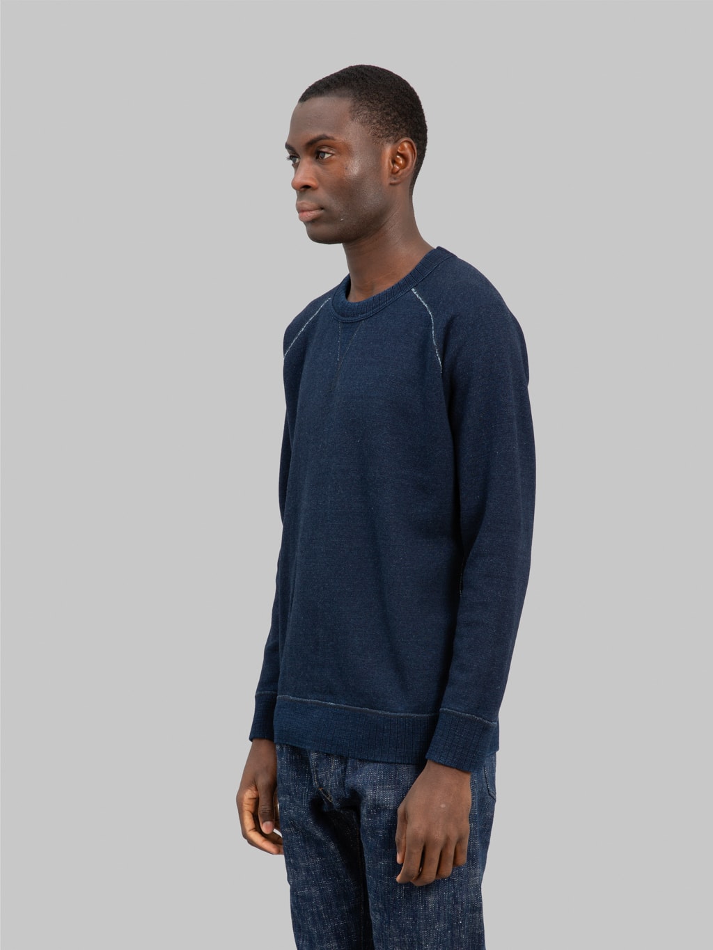 Pure Blue Japan 5409-1 Yarn Dyed Indigo Sweatshirt