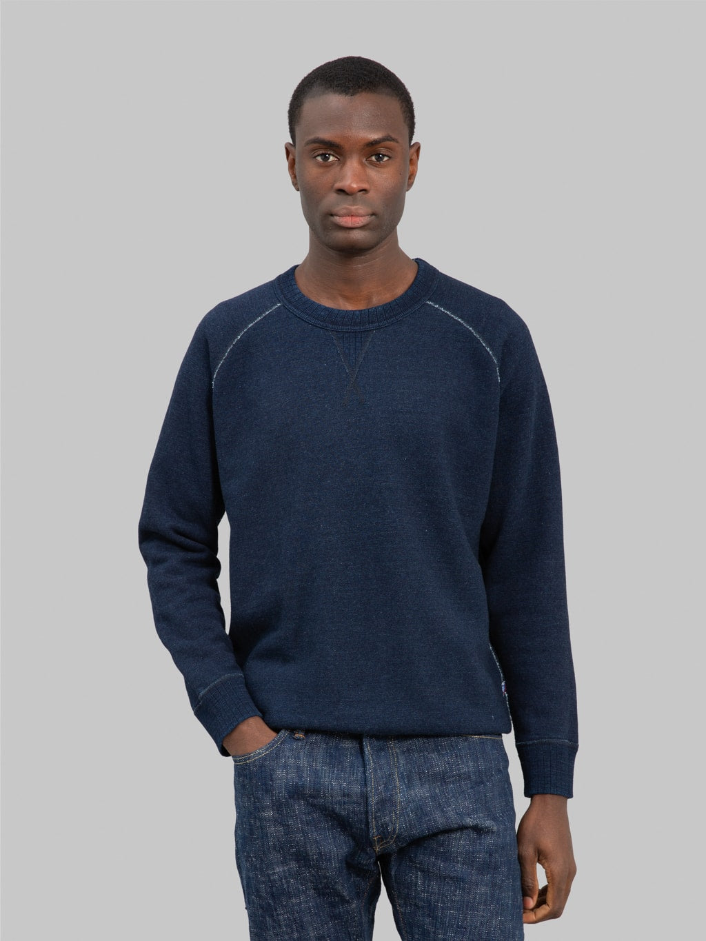 Pure Blue Japan 5409-1 Yarn Dyed Indigo Sweatshirt