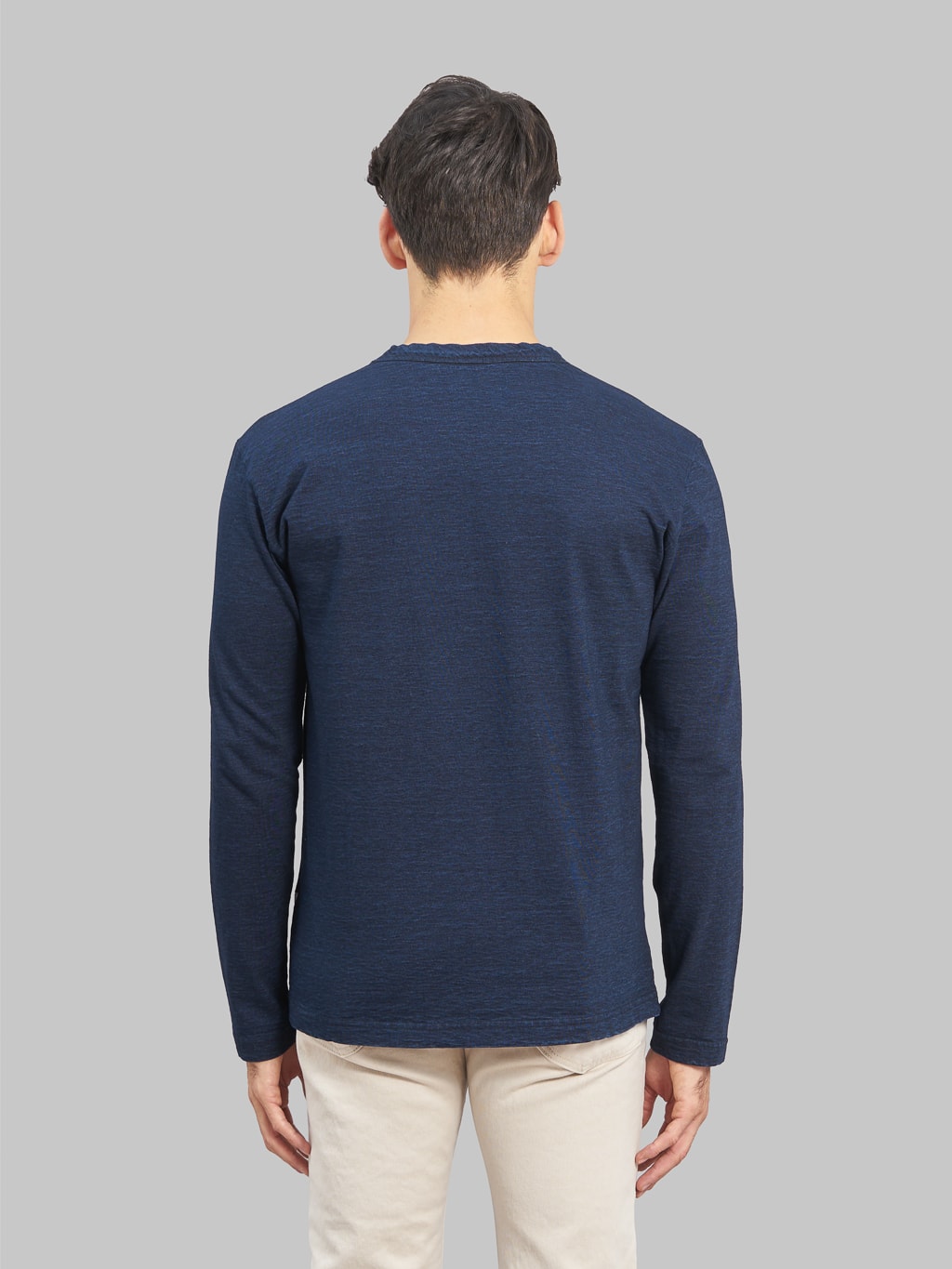 Pure Blue Japan LS5011-D Indigo Dyed Long Sleeve T-Shirt