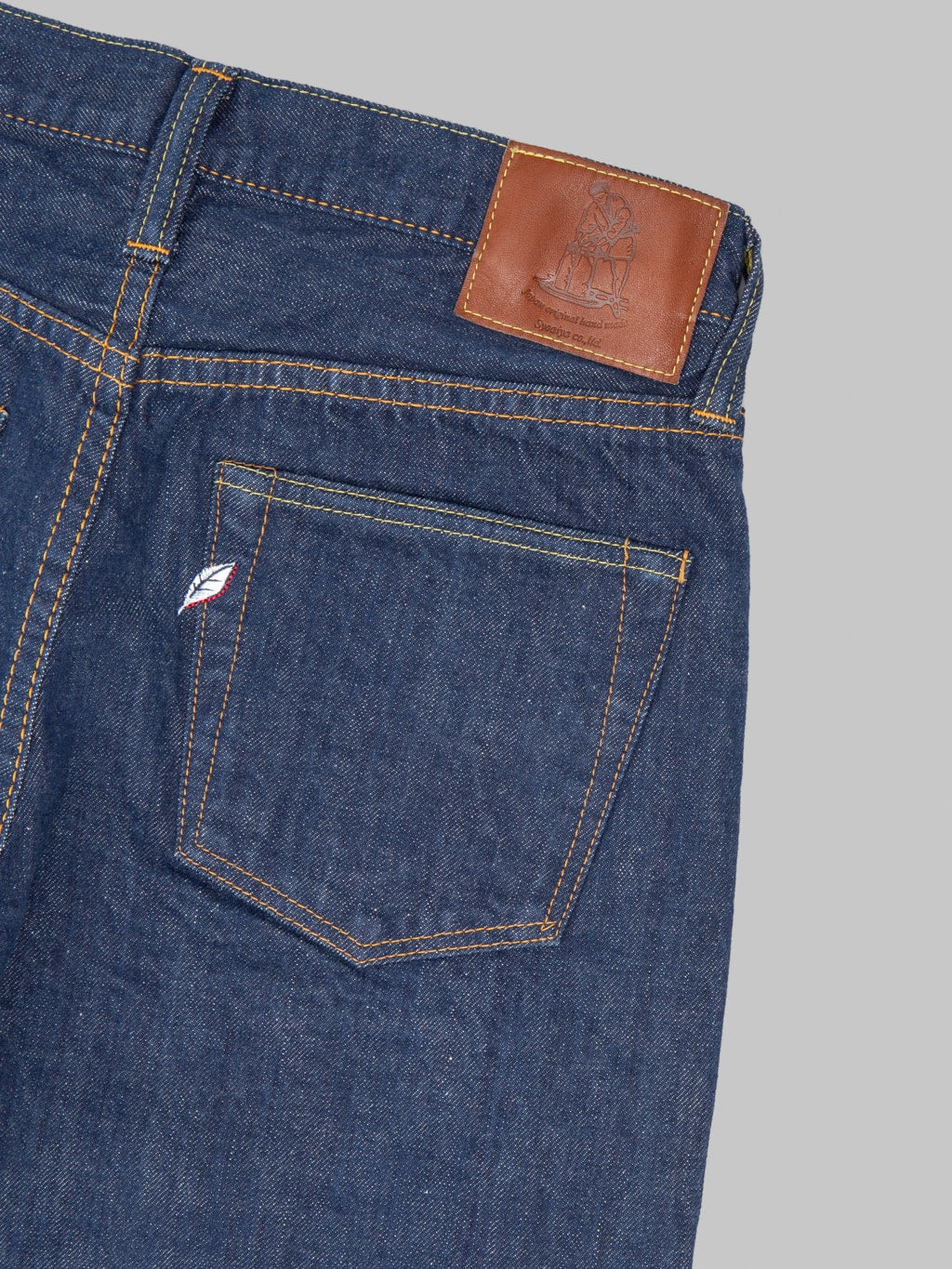 Pure Blue Japan AI-13.5oz-019 13.5oz "Aizome Natural Indigo" Relaxed Tapered Jeans