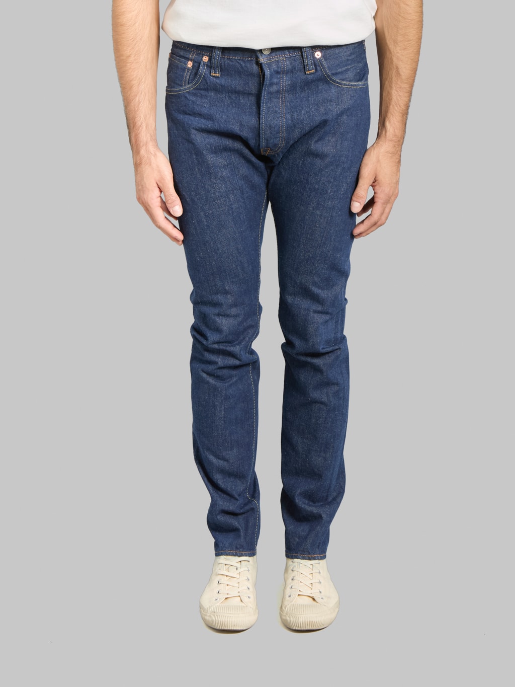 Pure Blue Japan AI-13.5oz-019 13.5oz "Aizome Natural Indigo" Relaxed Tapered Jeans