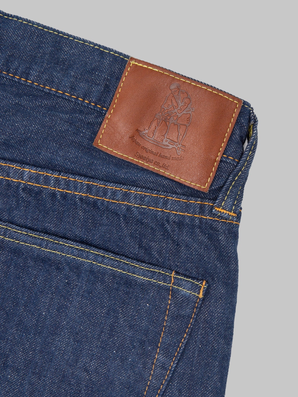 Pure Blue Japan AI-13.5oz-019 13.5oz "Aizome Natural Indigo" Relaxed Tapered Jeans