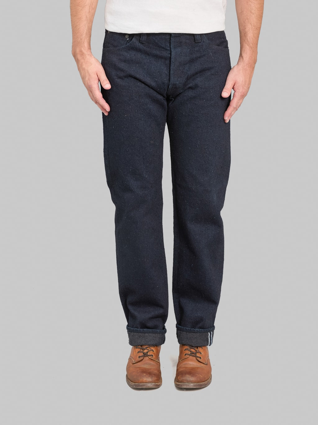Pure Blue Japan DNP-003-IDSM 16oz Double Nep "Indigo x Sumi" Regular Straight Jeans