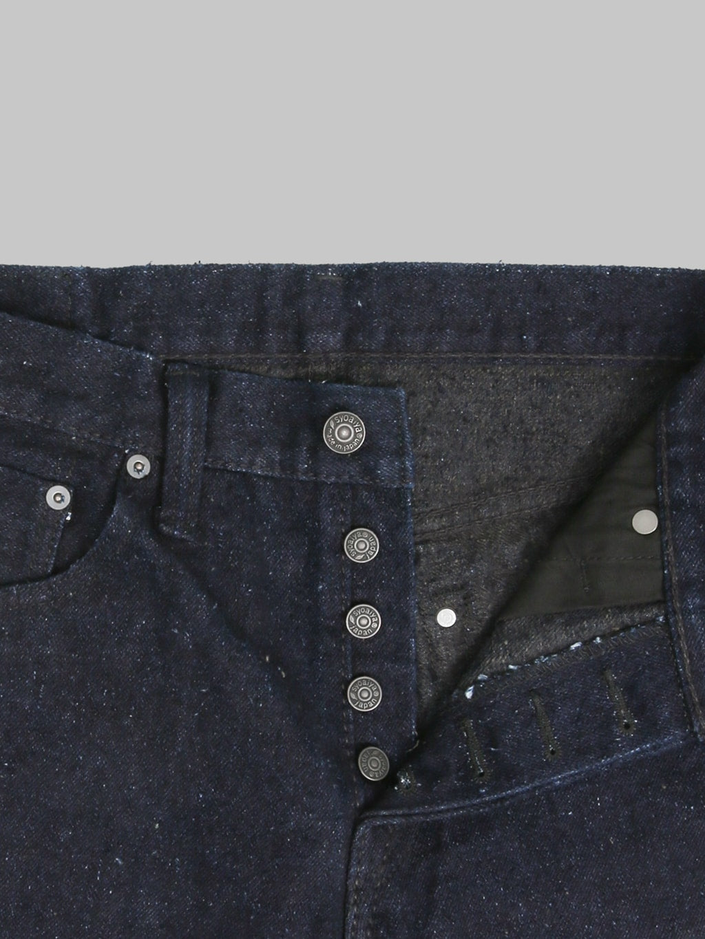 Pure Blue Japan DNP-005-IDSM 16oz Double Nep "Indigo x Sumi" Slim Straight Jeans
