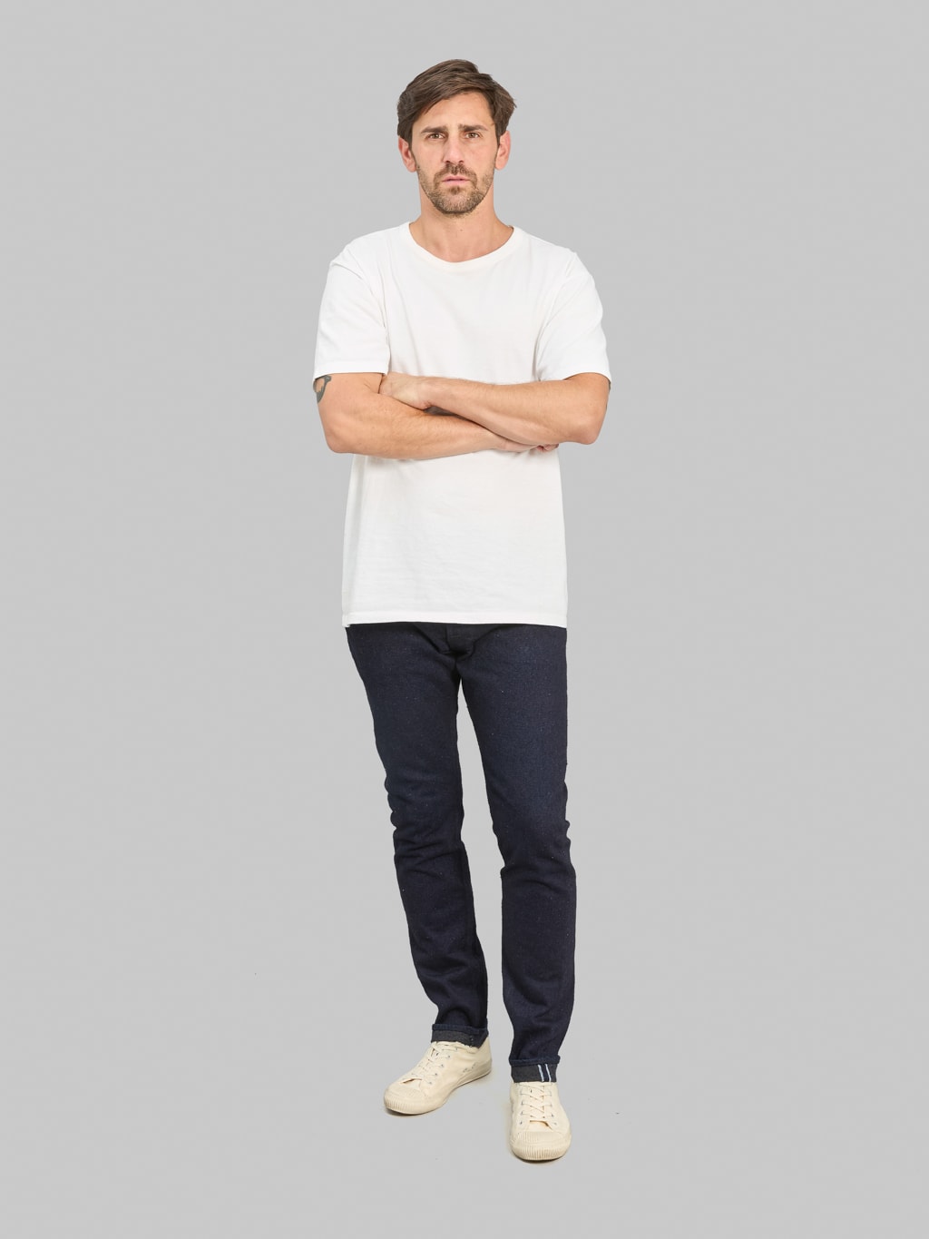 Pure Blue Japan DNP-019-IDSM 16oz Double Nep "Indigo x Sumi" Relaxed Tapered Jeans