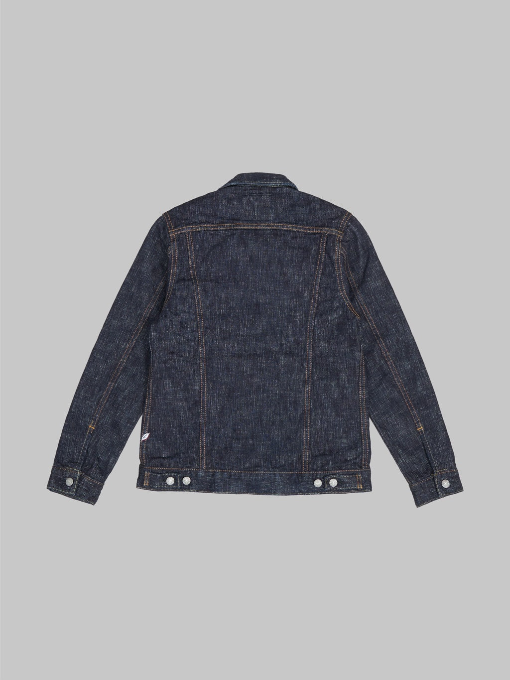 pure blue japan double slub type III selvedge denim jacket  back