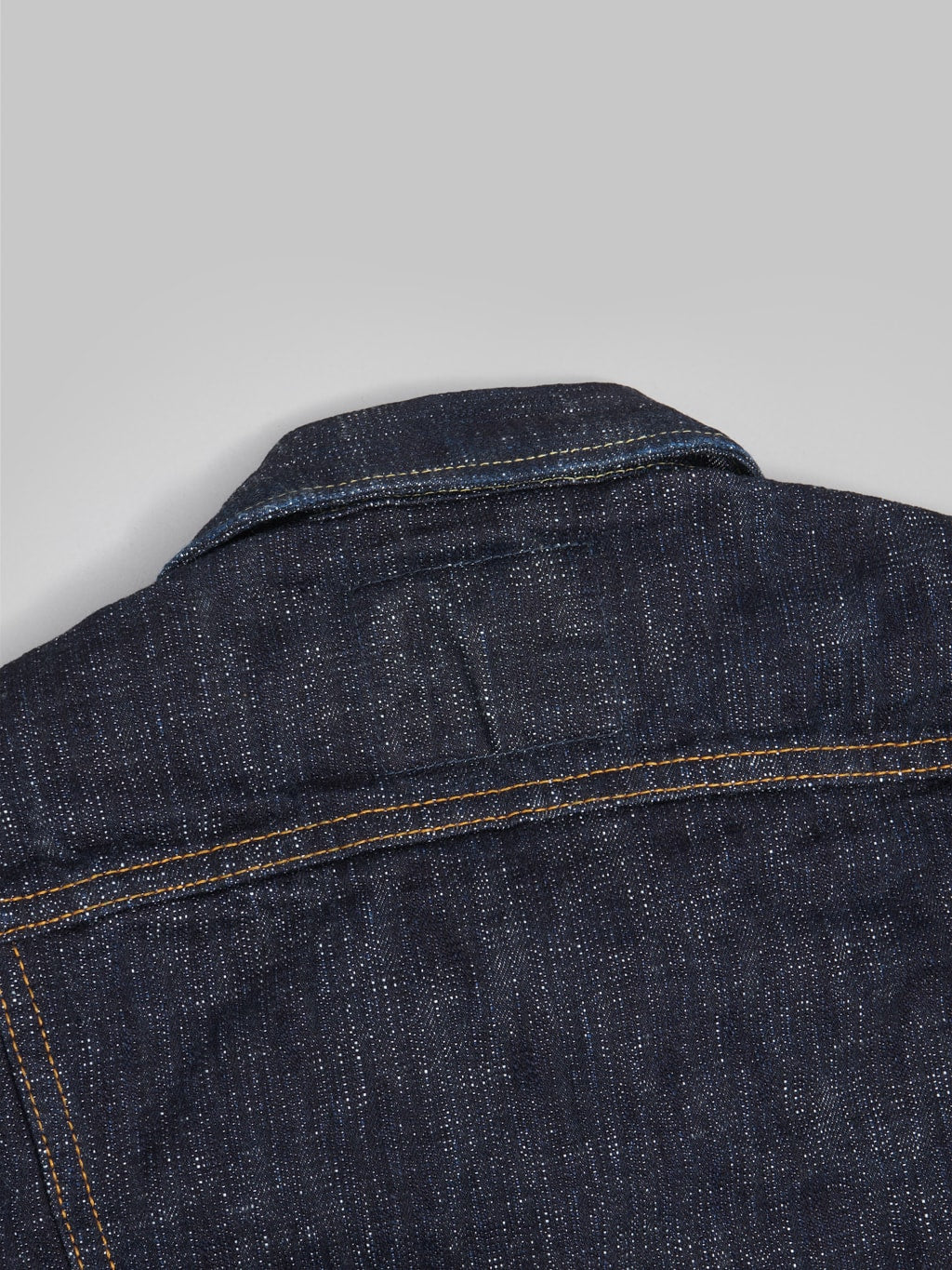 pure blue japan double slub type III selvedge denim jacket stitching