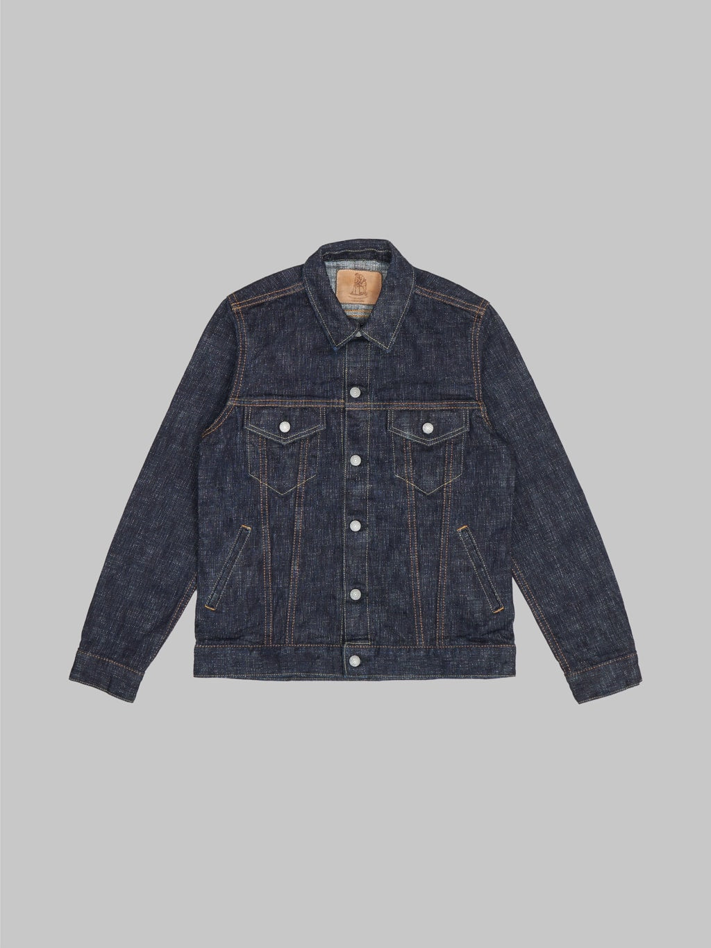 pure blue japan double slub type III selvedge denim jacket front