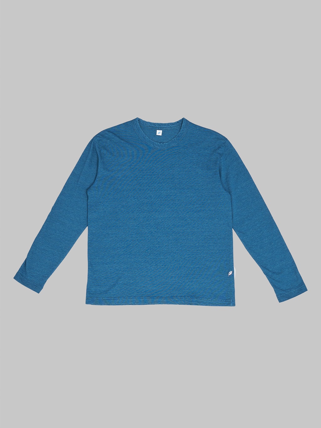 Pure Blue Japan LS5011-GRE Greencast Indigo Dyed Long Sleeve T-Shirt