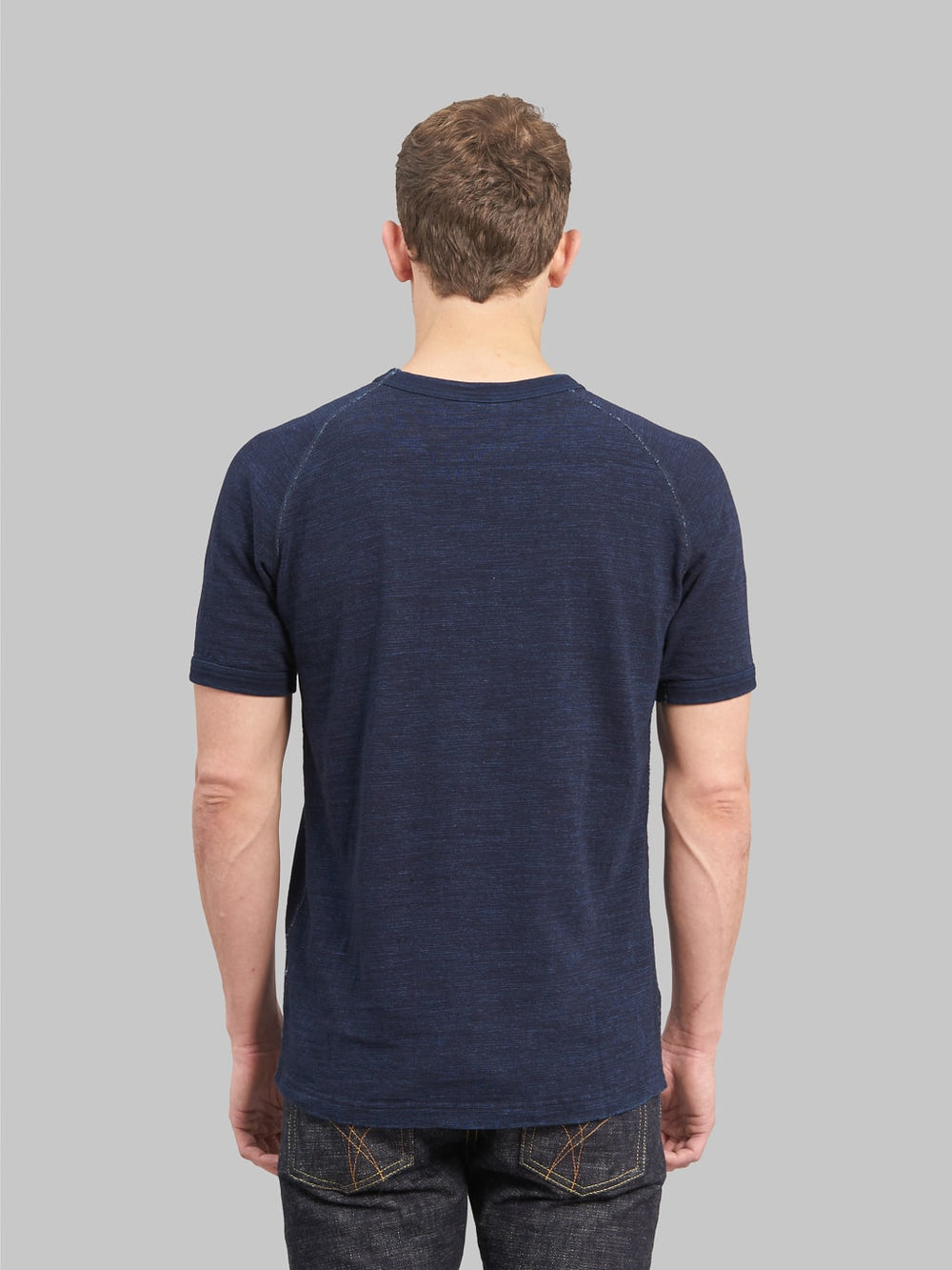 Pure Blue Japan 5404 Indigo Dyed Knitted Slub Jersey Raglan Short Slee