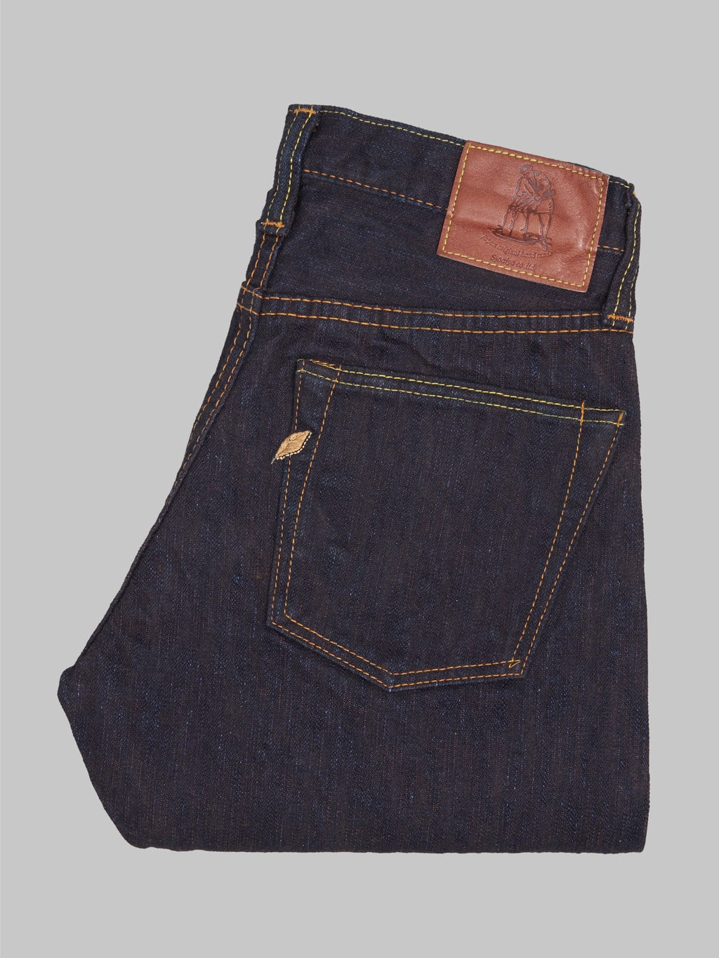 pbj indigo x persimmon extra slub 15oz slim tapered jeans japanese