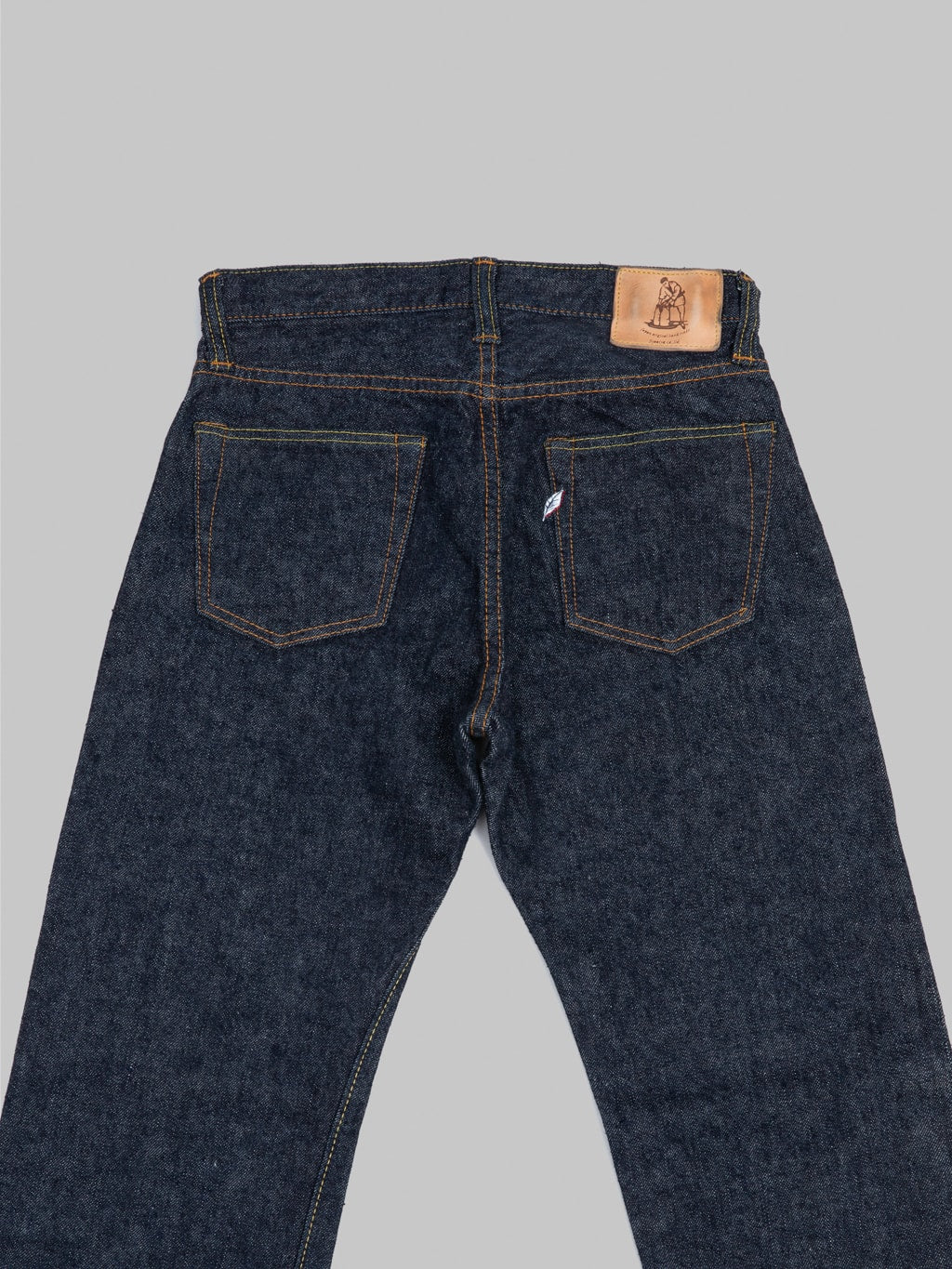 Pure Blue Japan PBE-003 17.5oz "Beige Core Indigo" Regular Straight Jeans