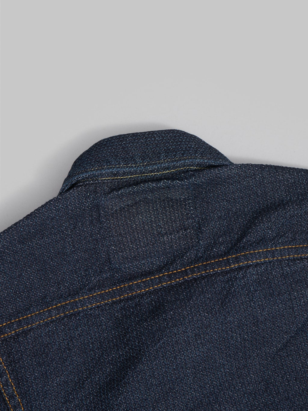 pure blue japan sashiko type 3 jacket double indigo stitching