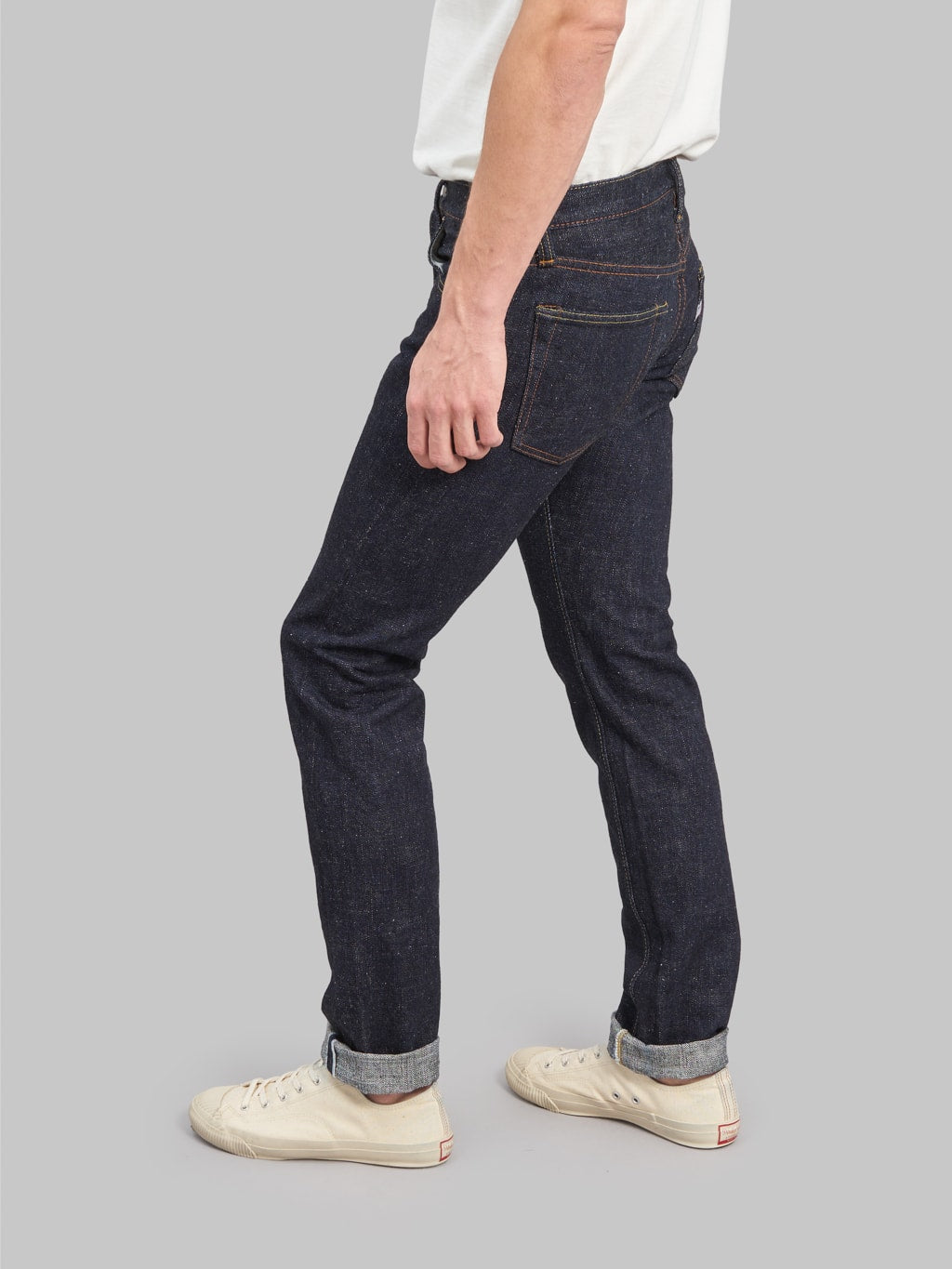 pure blue japan slb 013 slub denim slim tapered selvedge jeans style