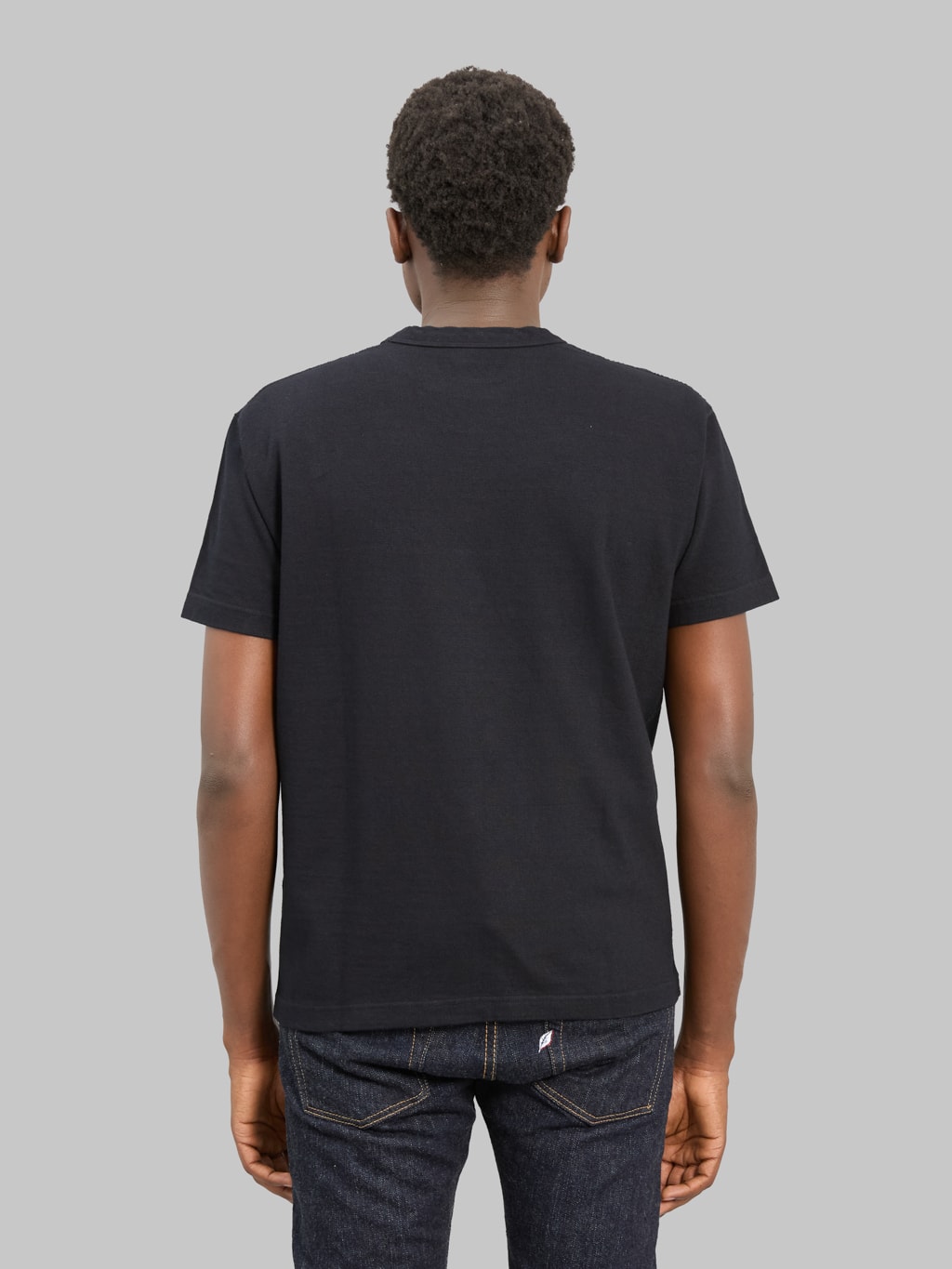 Pure Blue Japan 5412-IDBK 11oz Super Heavyweight Jersey T-Shirt Black Indigo