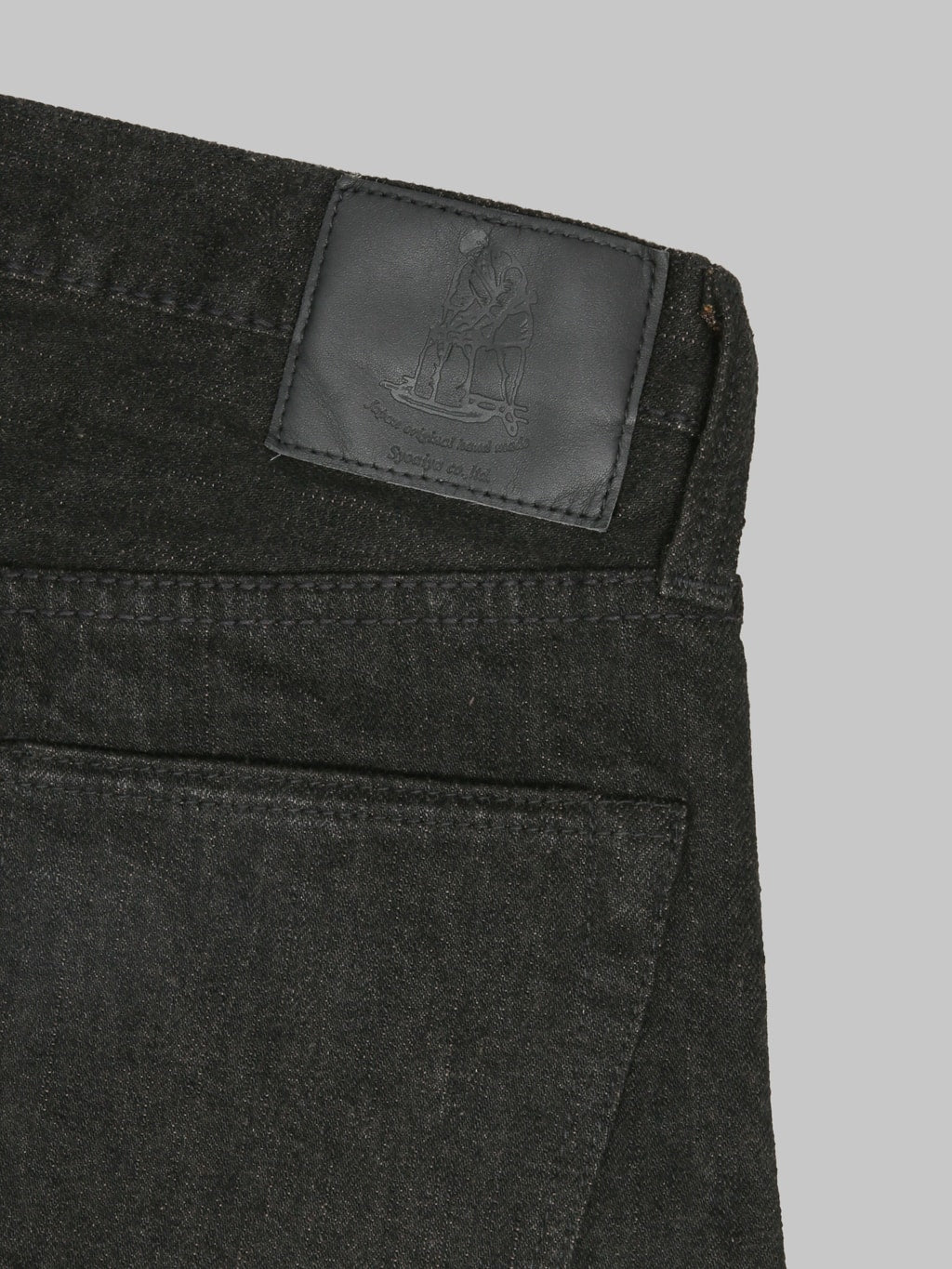 Pure Blue Japan TCD-005-BR 14.5oz "Teacore Black x Brown" Slim Straight Jeans
