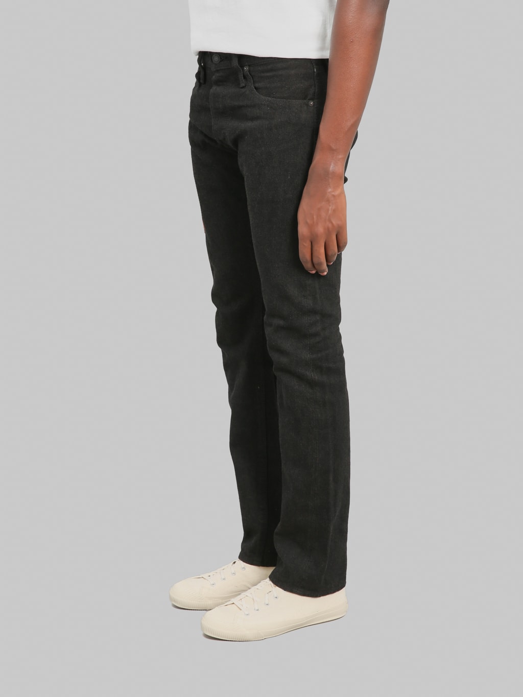 Pure Blue Japan TCD-005-BR 14.5oz "Teacore Black x Brown" Slim Straight Jeans