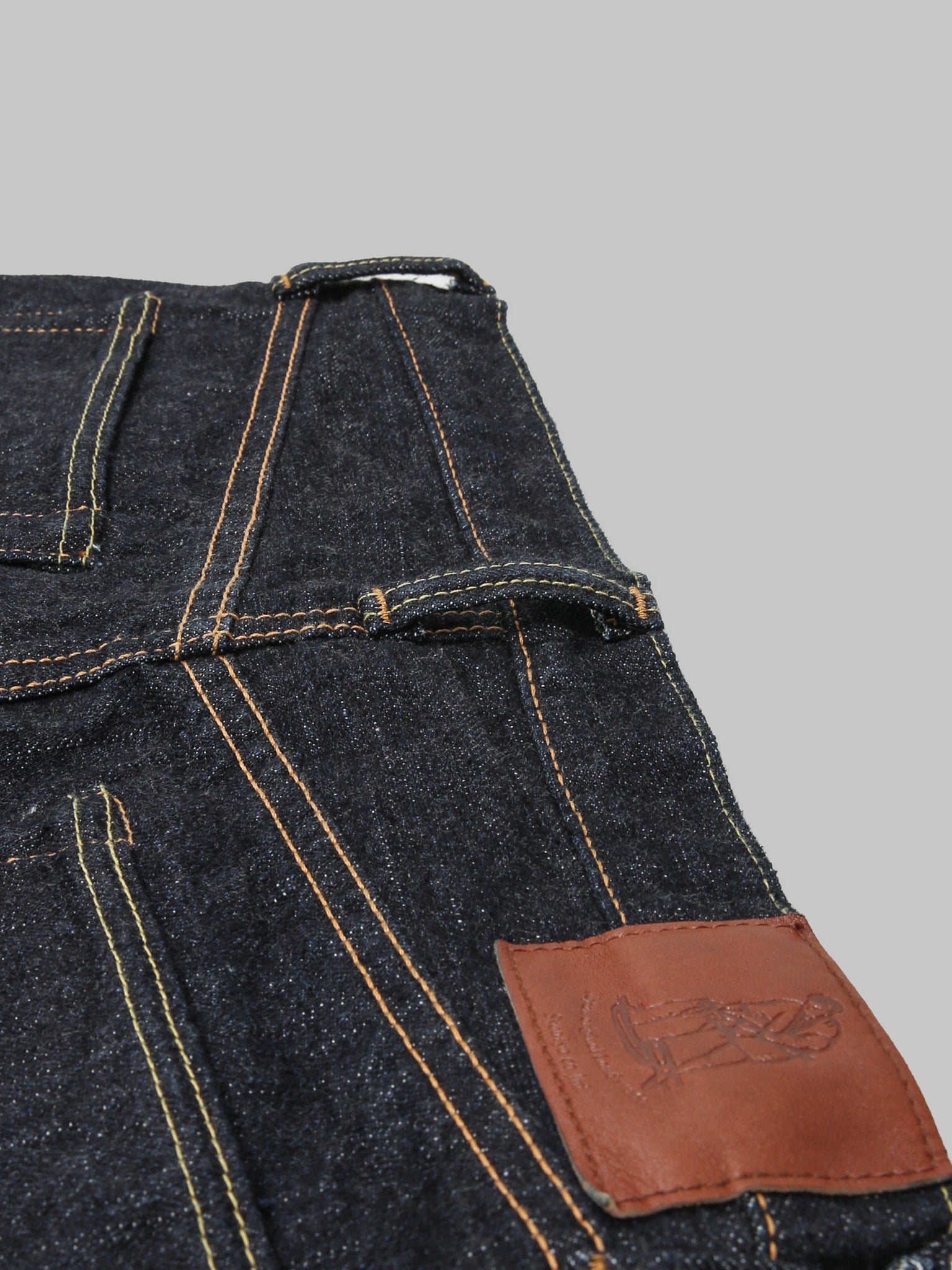 Pure Blue Japan XX002 14oz Pipe Straight Jeans belt loop