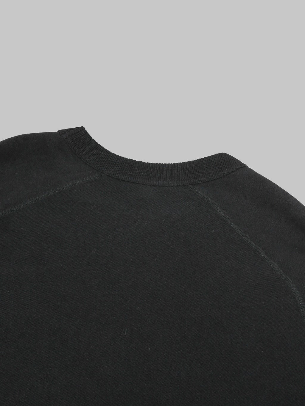 Pure Blue Japan 5409 IDBK Yarn Dyed Sweatshirt Indigo Black back collar