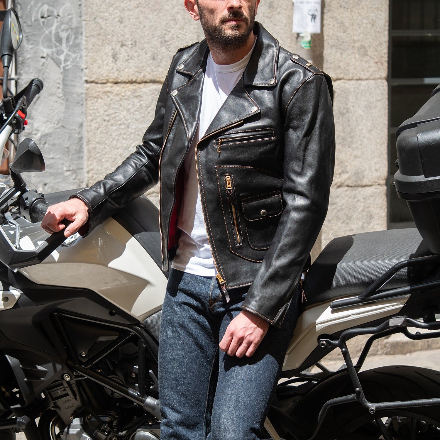 The Flat Head leather jacket