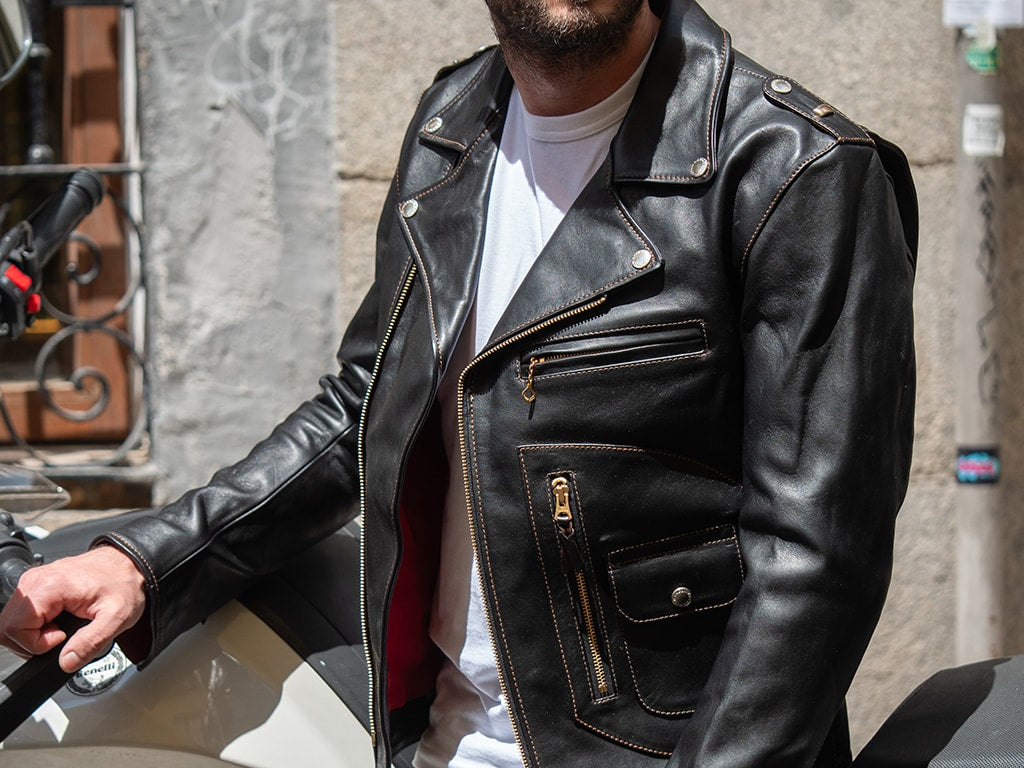 The Flat Head Horsehide leather jacket