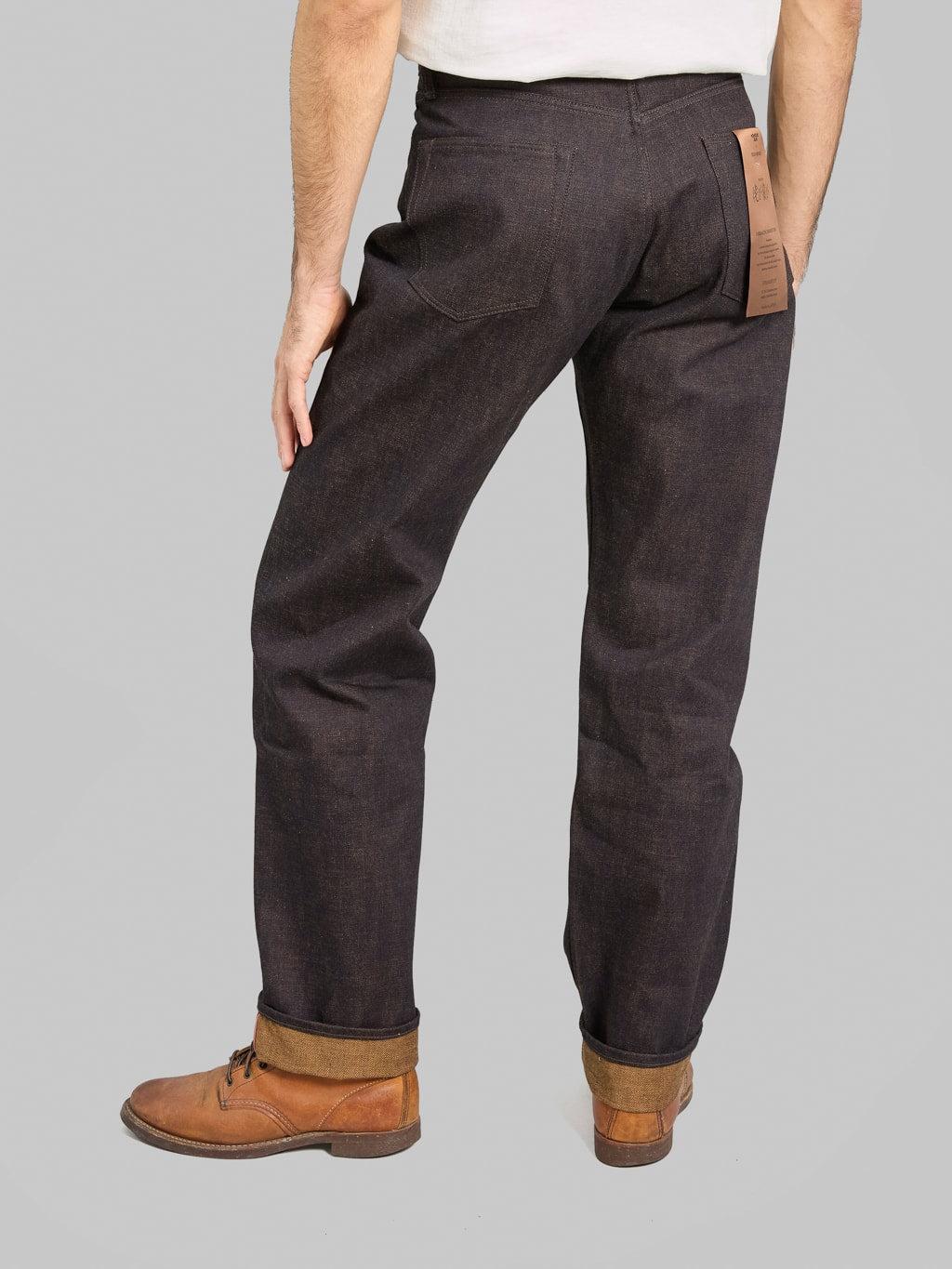 Redcast Heritage x Momotaro Jeans "Wabi-Sabi" 15.7oz Kakishibu Denim #100 Straight Jeans - Redcast Heritage Co.