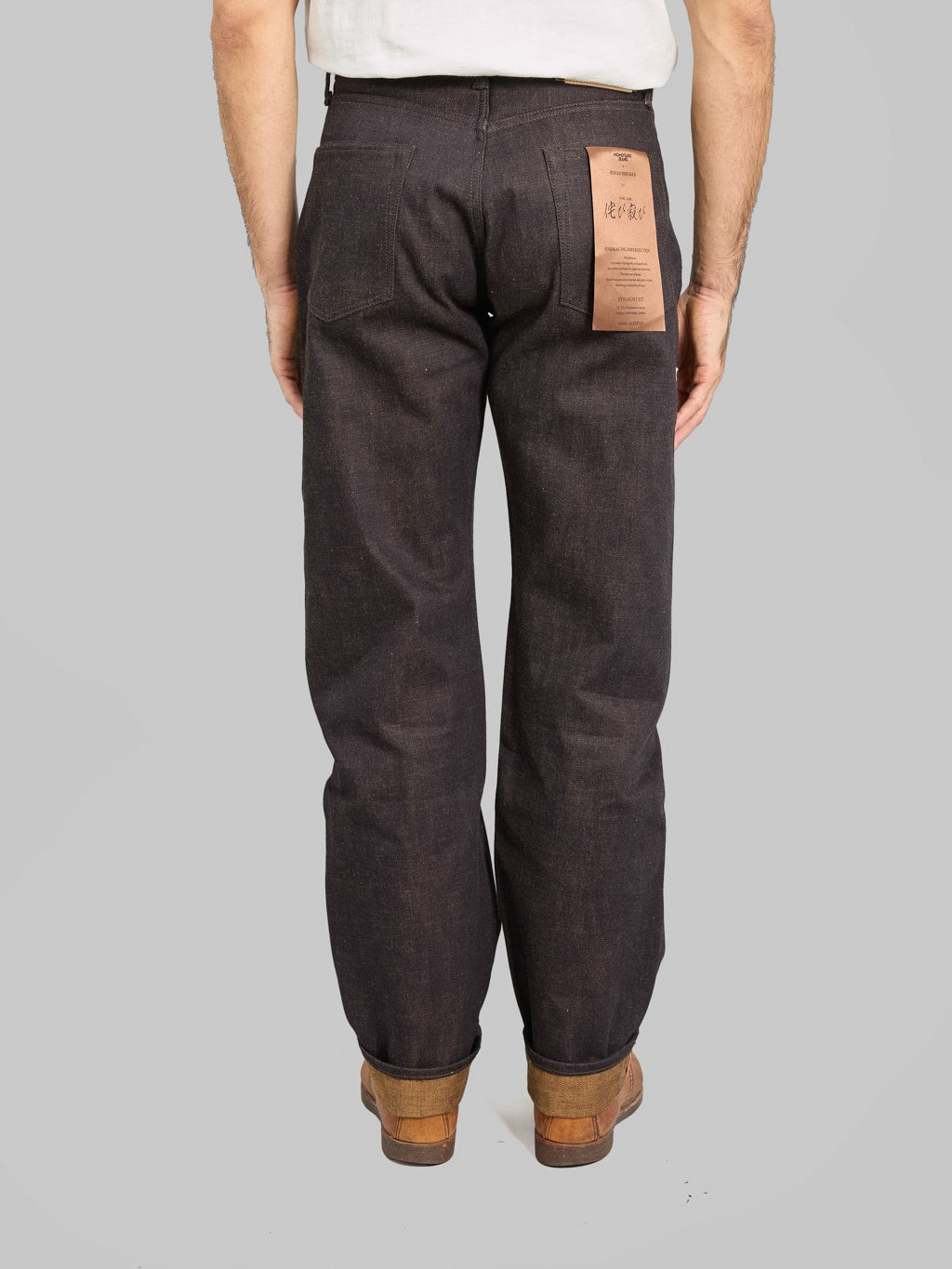 Redcast Heritage x Momotaro Jeans "Wabi-Sabi" 15.7oz Kakishibu Denim #100 Straight Jeans - Redcast Heritage Co.