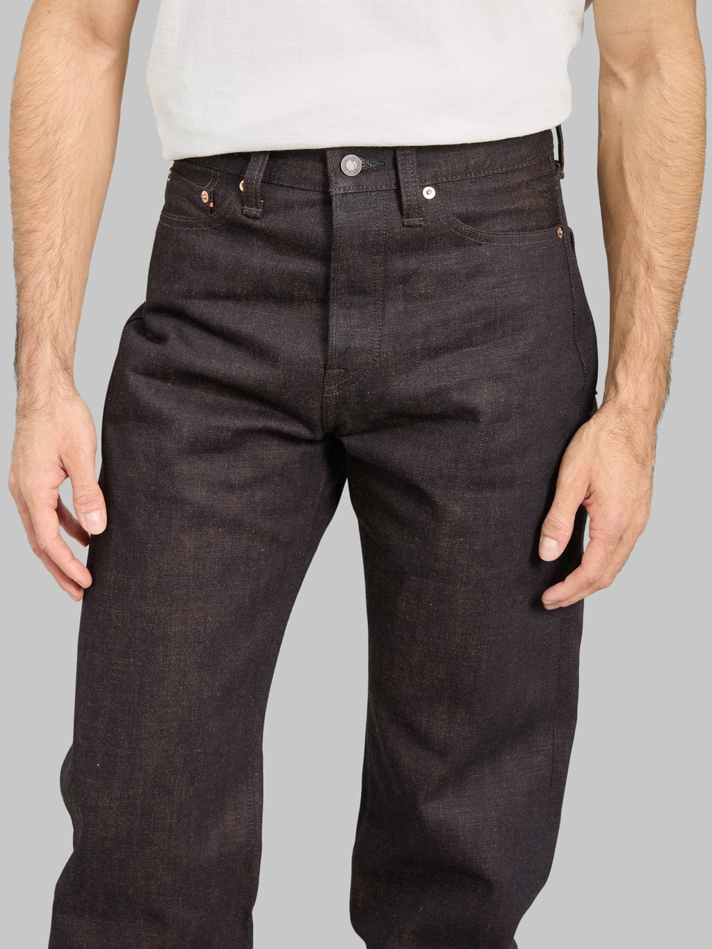 Redcast Heritage x Momotaro Jeans "Wabi-Sabi" 15.7oz Kakishibu Denim #100 Straight Jeans - Redcast Heritage Co.