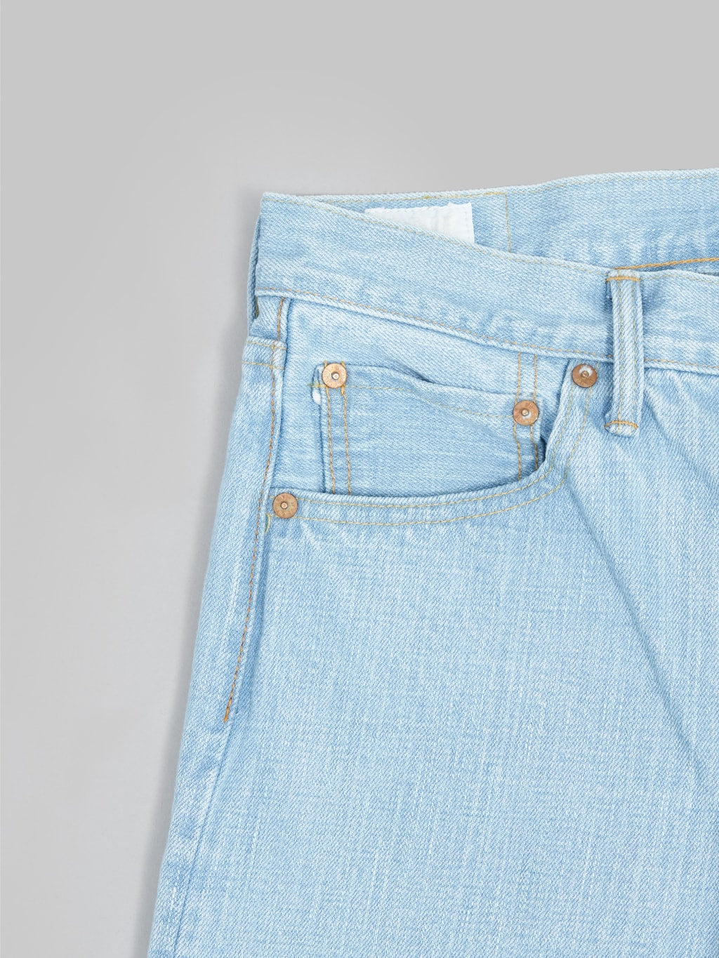 redcast heritage x oni denim kerama blue 15oz selvedge jeans coin pocket