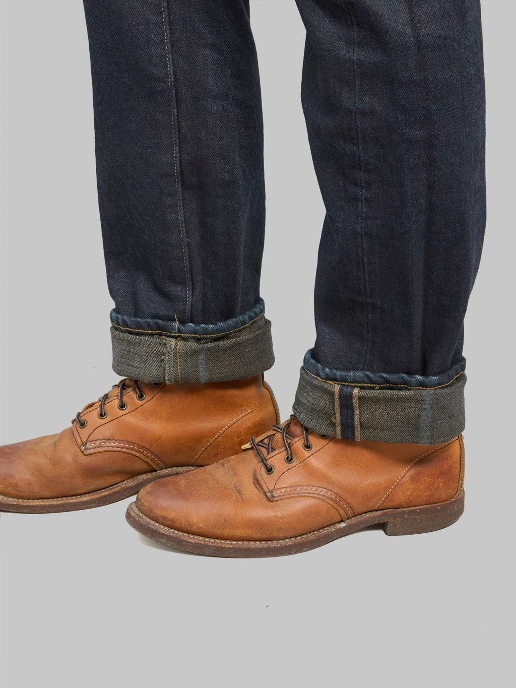 Redcast Heritage  Samurai Jeans SR710XX21ozYM 21oz Yamamomo  Slim Straight Jeans folded