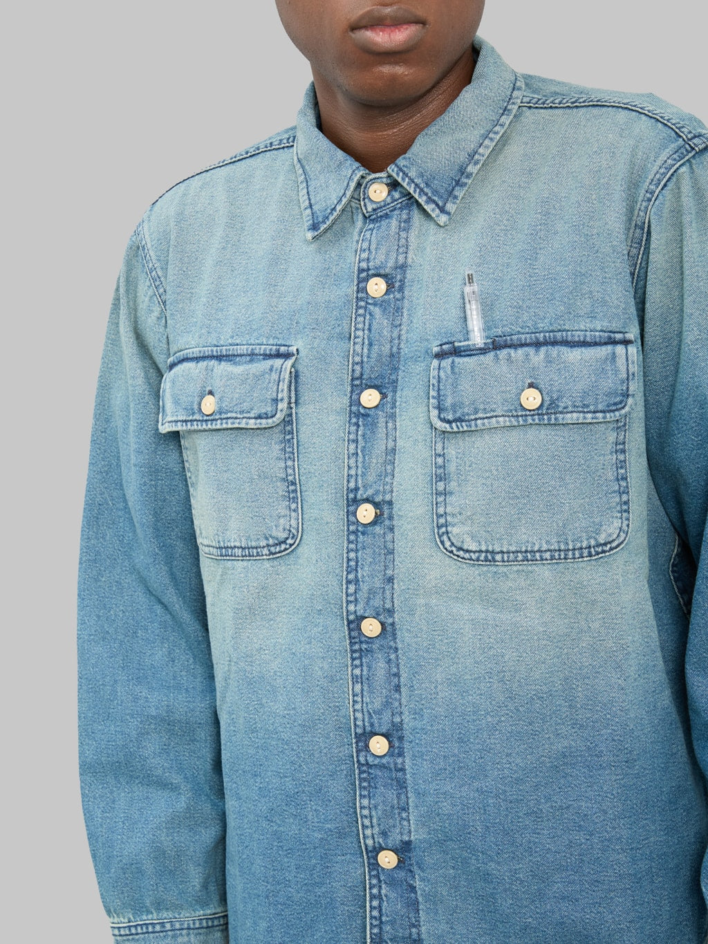 Rogue Territory Field Shirt Washed Out Indigo