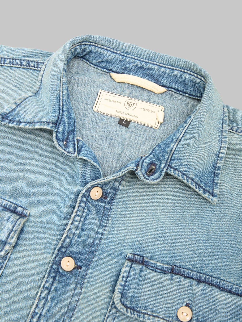 Rogue Territory Field Shirt Washed Out Indigo