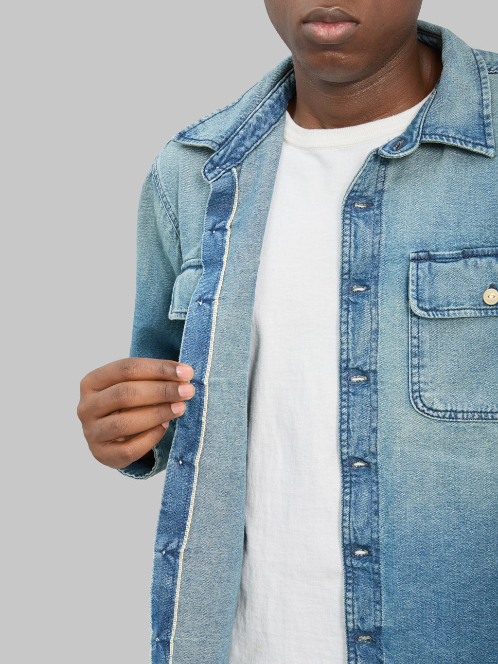 Rogue Territory Field Shirt Washed Out Indigo