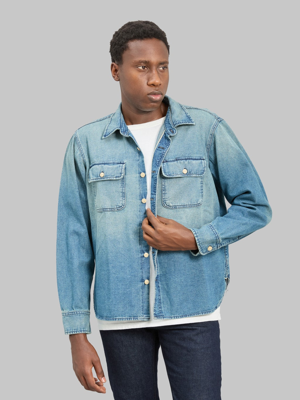 Rogue Territory Field Shirt Washed Out Indigo