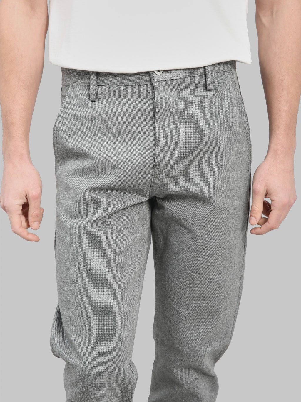 rogue territory 12oz officer trousers high grey selvedge waist