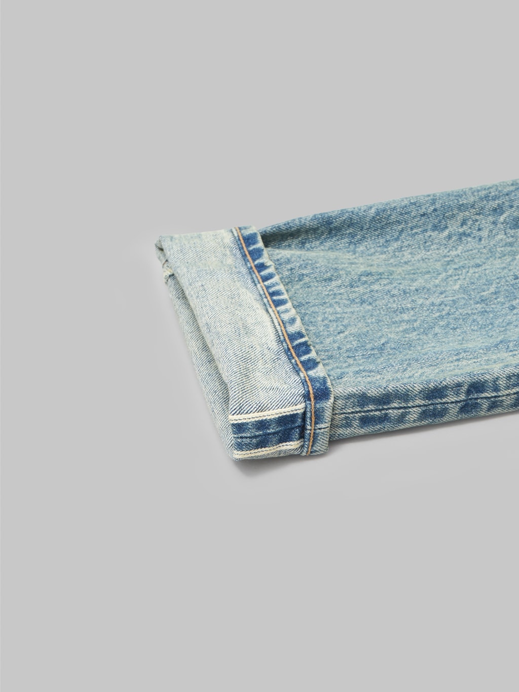 rogue territory strider light indigo wash selvedge jeans interior fabric