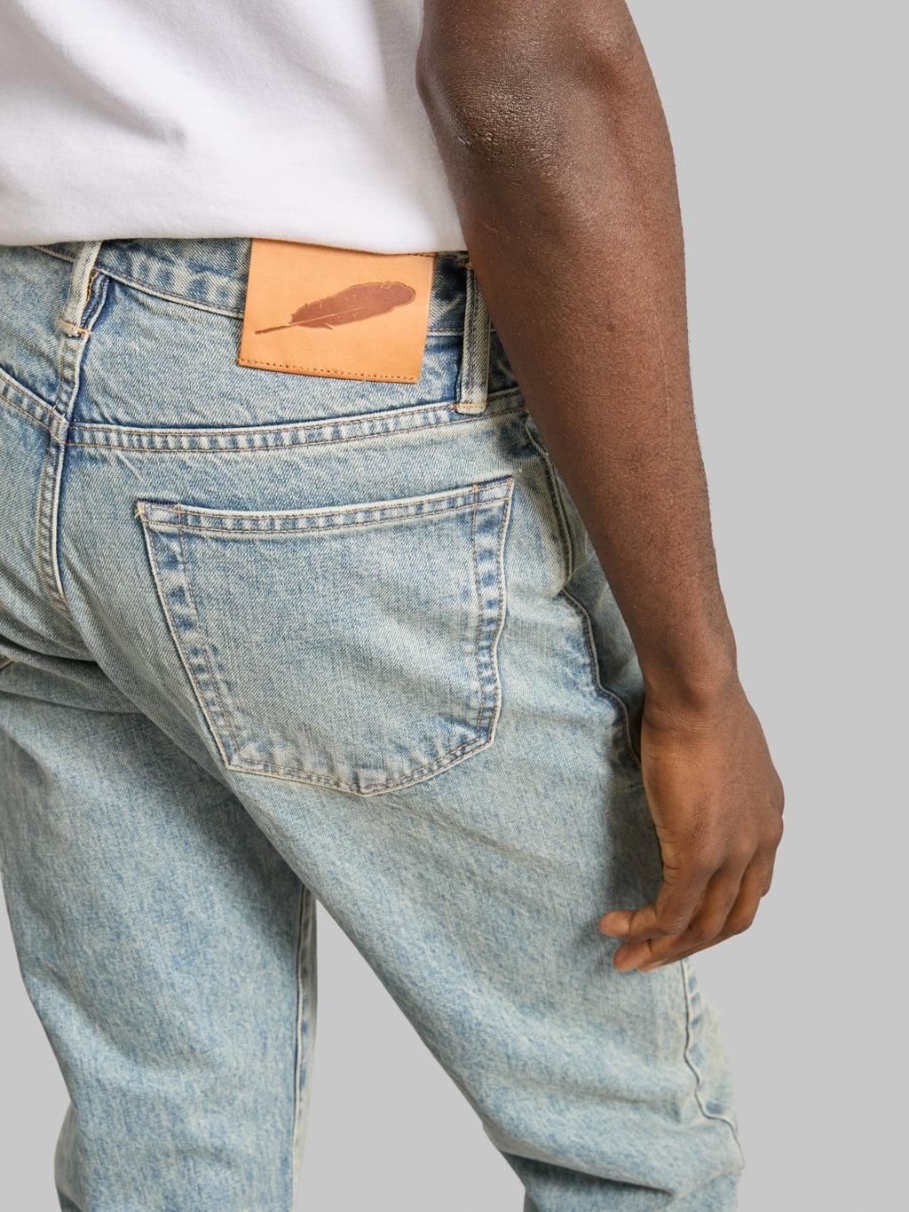 Rogue Territory 15oz Indigo Strider River Wash Jeans back pocket