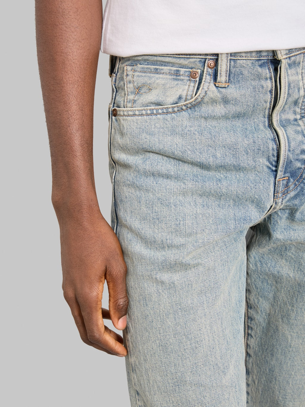 Rogue Territory 15oz Indigo Strider River Wash Jeans pocket details