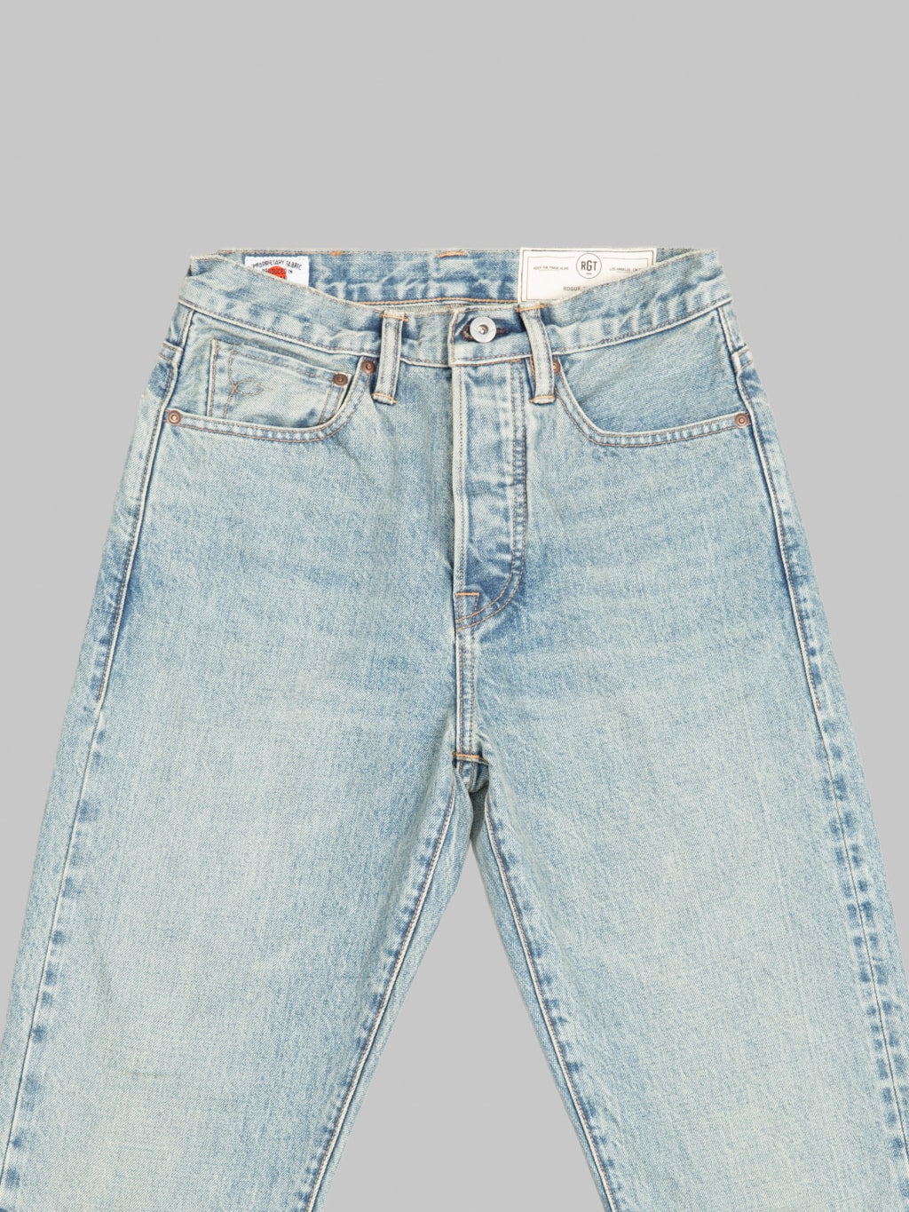 Rogue Territory 15oz Indigo Strider River Wash Jeans front details