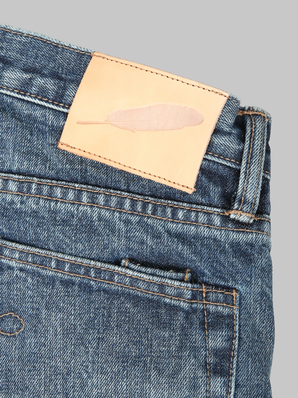 Rogue Territory 15oz Indigo Stanton Vintage Wash Jeans leather patch